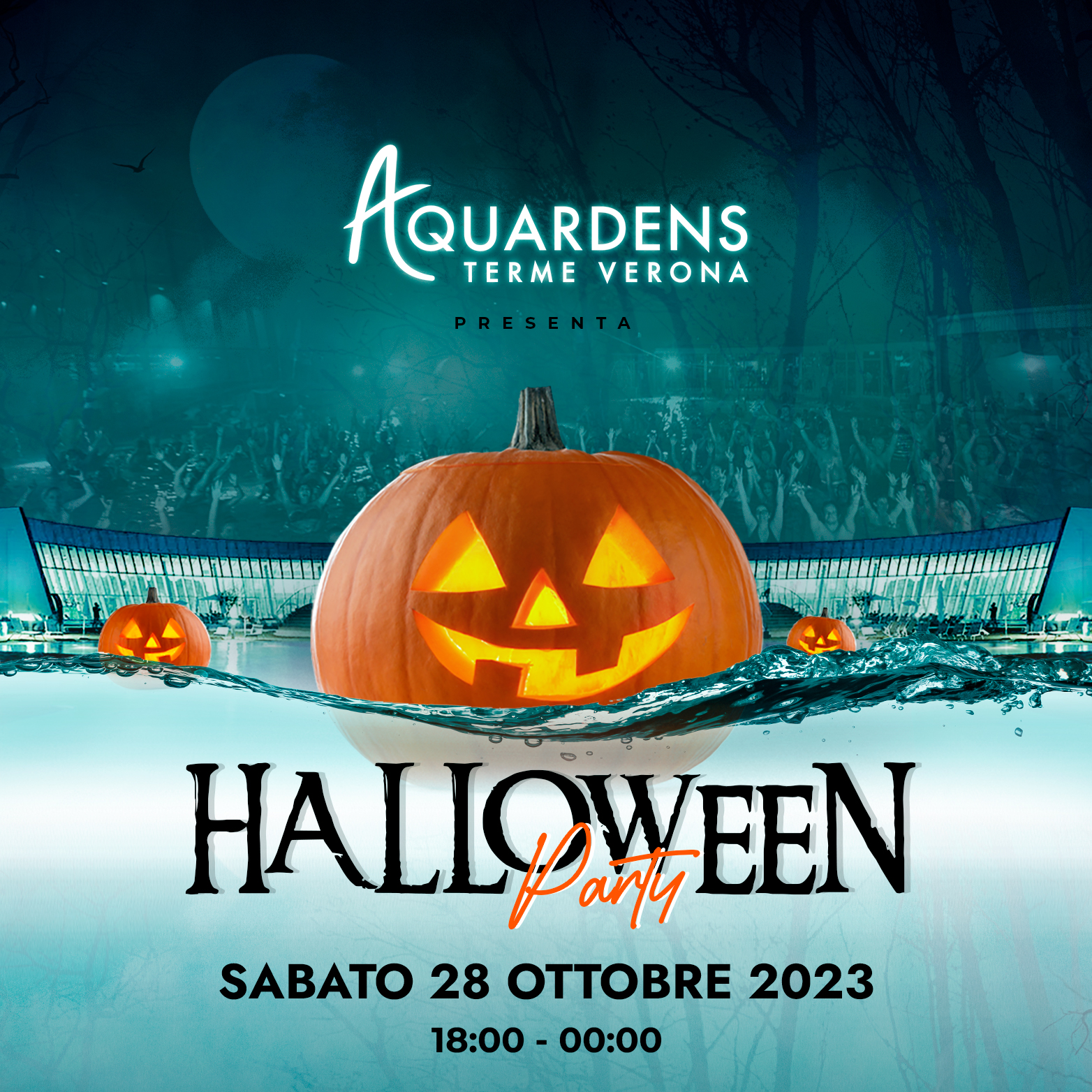 Halloween Party Orange Aquardens Terme Verona